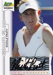 2013 Ace Authentic Grand Slam Tennis  Nicole Pratt Autographs