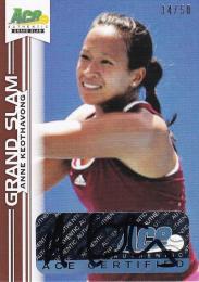 2013 Ace Authentic Grand Slam Tennis  Anne Keothavong Autographs Brownパラレル版 34/50