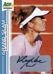 2013 Ace Authentic Grand Slam Tennis  Vladamira Uhlirova Autographs Blue 2/5