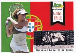 2013 Ace Authentic Grand Slam Tennis  Michelle Larcher de Brito National Pride Autographs