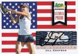 2013 Ace Authentic Grand Slam Tennis  Jill Craybas National Pride Autographs