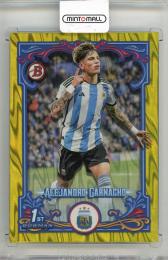 2023 TOPPS Argentina Fileteado  Alejandro Garnacho Yellow #31 Bowman Estrellas【104/150】 Argentina