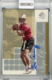 2000 Upper Deck SP Authentic San Francisco 49ers Giovanni Carmazzi Sign of the Times