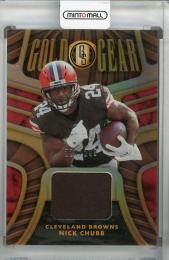 2021 Panini Gold Standard Cleveland Browns Nick Chubb Gold Gear 229/299