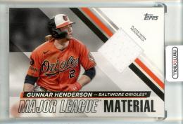 2024 Topps Gunnar Henderson Major League Material Baltimore Orioles