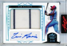 2023 Leaf Trinity Tim Raines Autograph Memorabilia【02/25】 Montreal Expos