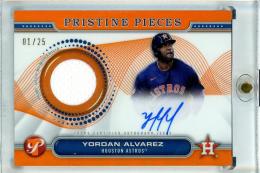 2024 Topps Pristine Yordan Alvarez Postseason Performance Autograph Relics Gold【01/25】(ファーストナンバー!!) Houston Astros