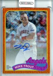 2024 Topps Mike Trout 1989 Topps Silver Pack Chrome Series 2 Autographs Orange Refractors【08/25】 Los Angeles Angels