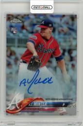 2018 Topps Chrome A.J. Minter Rookie Autographs Refractors【028/499】 Atlanta Braves