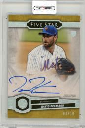 2021 Topps Five Star David Peterson Autographs Gold【08/10】 New York Mets