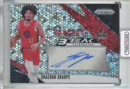 2024-25 Panini Prizm Shaedon Sharpe Fast Break Autographs #16 Portland Trail Blazers