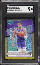 2020-21 Panini Donruss Optic Choice Tyrese Haliburton #162 RC Black Gold【6/8】【SGC MINT 9】 Sacramento Kings