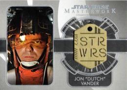 2020 Star Wars Masterwork  Jon "Dutch" Vander Commemorative Dog Tag Medallions 50/99