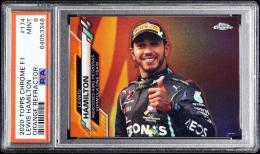 2020 Topps Chrome Formula 1 Lewis Hamilton #174 Orange Refractor【12/25】【PSA MINT 9】