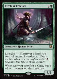 mtg 不屈の追跡者[SOI] <FOIL> 4枚セット FOIL】【日】不屈の追跡者/Tireless Tracker[緑R]【INR