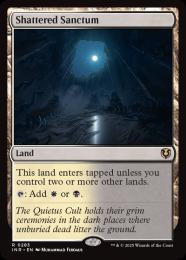 【INR】【ENG】【Foil】〈283-R-L〉《砕かれた聖域/Shattered Sanctum》