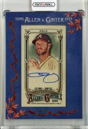2025 Topps Allen & Ginter Chris Sale Framed Mini Autographs Blue Frame【34/99】 Atlanta Braves