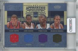 2009-10 Timeless Treasures Blake Griffin/James Harden/Tyreke Evans/Brandon Jennings NBA Apprentice Quad Materials #10【65/100】Los Angeles Clippers/Oklahoma City Thunder/Milwaukee Bucks/Sacramento Kings