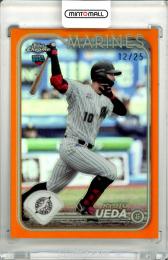 2024 TOPPS NPB CHROME 上田希由翔 #185 Base Orange Refractor Parallel【12/25】 ロッテ