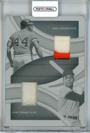 2022 Panini Immaculate Collection Baseball San Francisco Giants Orlando Cepeda/Willie McCovey Legends Dual Materials, Printing Plates(1of1) 1/1