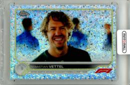 2022 Topps Chrome Formula 1 Sebastian Vettel #12 Base F1 Racer Mini Diamond Refractor Parallel【258/299】