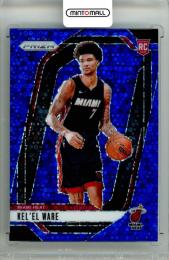 2024-25 Panini Prizm Basketball Kel’el Ware #248 Base Fast Break Blue Prizm Parallel【125/150】 Heat