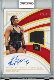 2023 Panini Immaculate WWE Rhea Ripley Specialty Swatch Signatures/#SS-RRP/Gold【07/10】 RAW