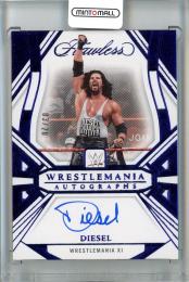 2024 Panini Flawless WWE Diesel Wrestlemania Autographs/Sapphire/#WM-DSL【03/20】 Wrestlemania XI