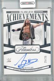 2024 Panini Flawless WWE AJ Styles  Flawless Achievements/Autograph/#FA-AJS【25/25】 Smack Down