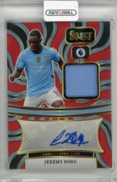 2024-25 PANINI Select English Premier League Jeremy Doku Autographed Memorabilia #3 Manchester City