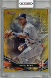 2022 Topps Bowman’s Best Jeremy Pena Gold Lava Refractor #26 RC【33/75】 Houston Astros