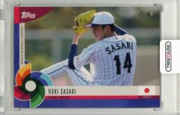 2023 TOPPS WORLD BASEBALL CLASSIC ROKI SASAKI BLUE PARALLEL【11/50】 JAPAN