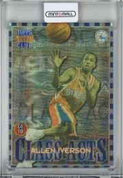 1996-97 Topps Stadium Club Allen Iverson/Dikembe Mutombo Club Class Acts Atomic Refractors #CA10 Philadelphia 76ers/Atlanta Hawks