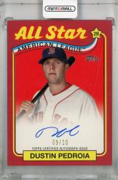 2024 Topps Update Series Dustin Pedroia 1989 Topps Baseball Autographs Red #89ASA-DP ※傷・裏面白かけあり【09/10】 Boston Red Sox