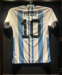 Lionel Messi Argentina National Team Autographed 2022-23 Home Jersey