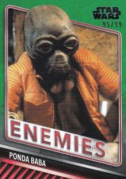 2019 Topps Star Wars Skywalker Saga  Ponda Baba Enemies Greenパラレル版 95/99