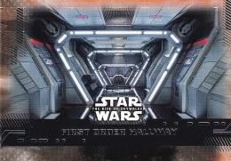 2019 Topps Star Wars The Rise of Skywalker Series 1  First Order Hallway Base Orangeパラレル版 49/99