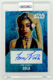 2016 TOPPS Star Wars Evolution Autographs Femi Taylor as Oola