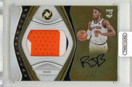 2019-20 PANINI Opulence RJ Barrett Nouveau Riche Patch Autographs Gold #3【25/25】 New York Knicks