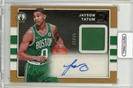 2017-18 PANINI Donruss Jayson Tatum Rookie Materials Signatures #3【31/75】 Boston Celtics