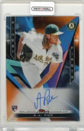 2020 Topps Finest A.J. Puk Firsts Autographs Orange Wave Refractors【18/25】 Athletics