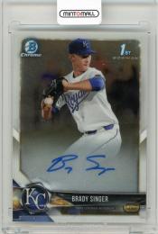 2018 Bowman Draft Brady Singer Chrome Autographs Kansas City Royals