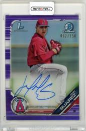 2019 Bowman Chrome Jose Suarez Prospect Autographs Purple Refractors【092/250】 Los Angeles Angels