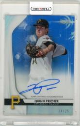 2020 Bowman Sterling Quinn Priester Prospect Autographs Blue Refractors【24/25】 Pittsburgh Pirates