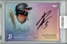 2025 BBM オリックス・バファローズ 西野真弘 直筆サインカード【63/90】