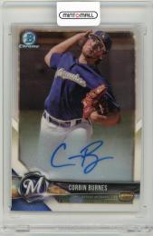 2018 Bowman Chrome Corbin Burnes Prospect Autographs Milwaukee Brewers