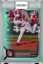 2022 Topps NPB  Bowman 広島 黒原拓未 Base,Aqua 015/175