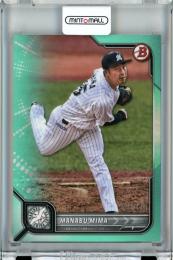 2022 Topps NPB  Bowman 千葉ロッテ 美馬学 Base,Aqua 100/175