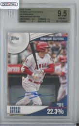 2022 TOPPS SIGNIFICANT STATISTICS Shohei Ohtani AUTOGRAPHS【5/10】【BGS9.5】《Gem-MINT》 Los Angeles Angels