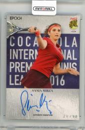 2016 EPOCH COCA-COLA INTERNATIONAL PREMIER TENNIS LEAGUE Sania Mirza Autograph #ASMZV【21/90】